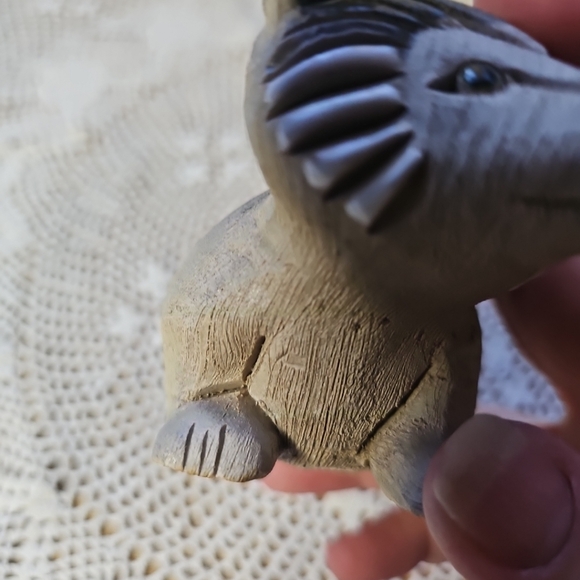 Artesania Rinconada Vintage Retired Wolf/Dog Figurine, Few Chips - Picture 7 of 11